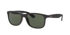 Ray-Ban Andy RB4202 606971 - Gafas de sol no polarizadas, negro mate / verde oscuro, 55 mm